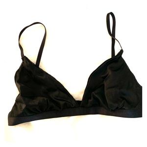 Aritzia silk satin bralette